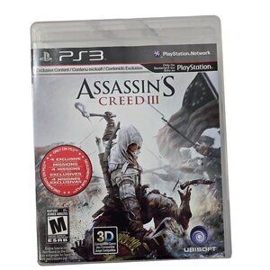 Assassins Creed III For PlayStation 3 With case